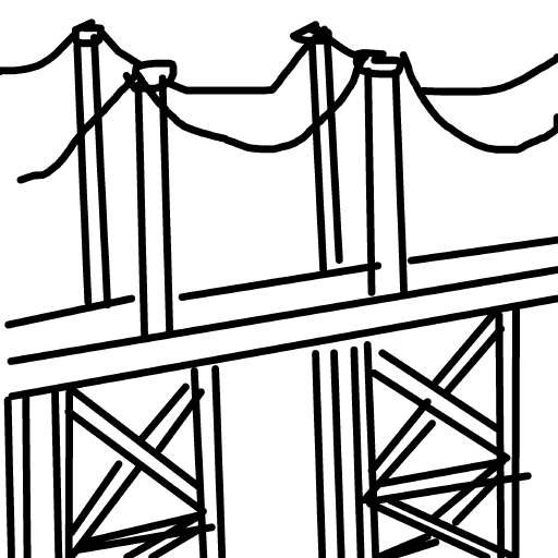 Bridge drawing by drewbenruben