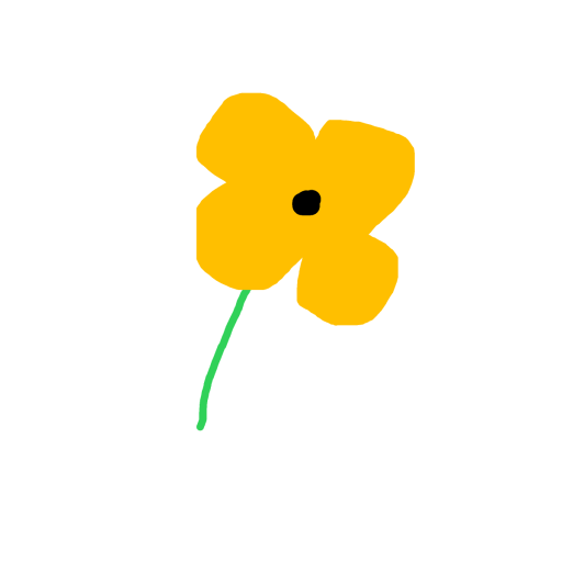 Flower drawing by iron