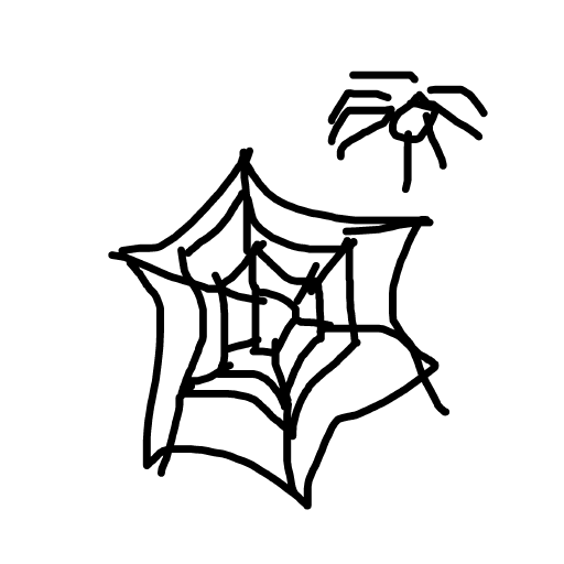 Spider Web drawing by dawn-omega-bard