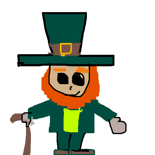 Leprechaun drawing by mikestam195