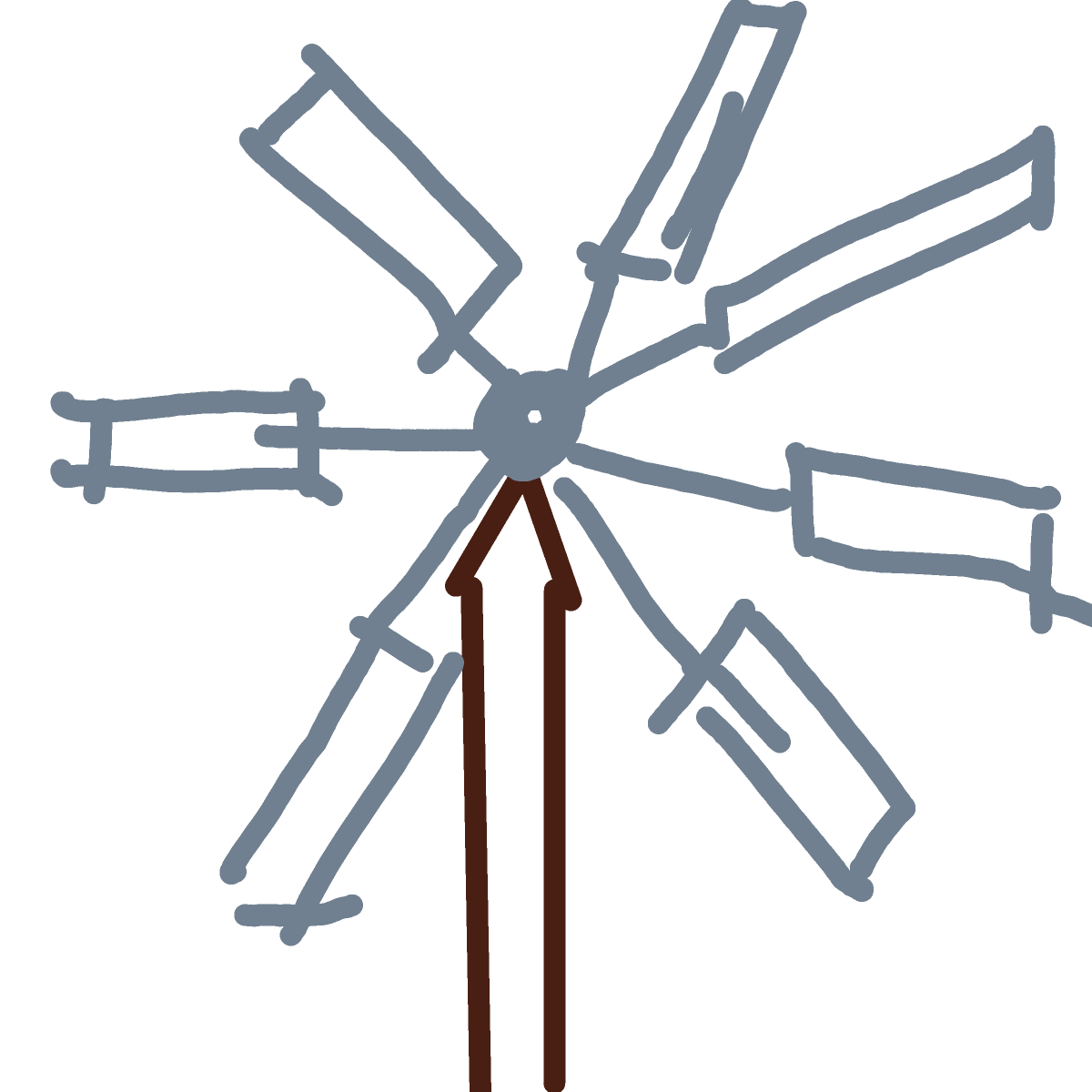 Windmill drawing by coal-mild-peace
