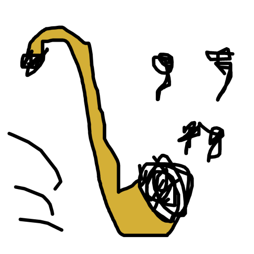 Saxophone drawing by dawaan