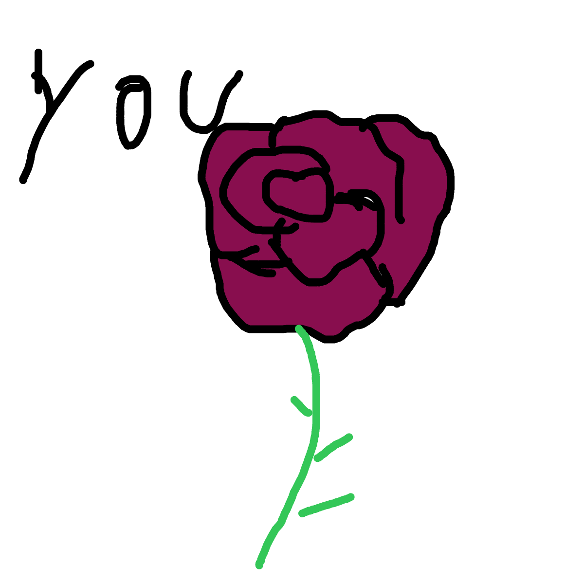 Rose drawing by aqua-hyper-doodler