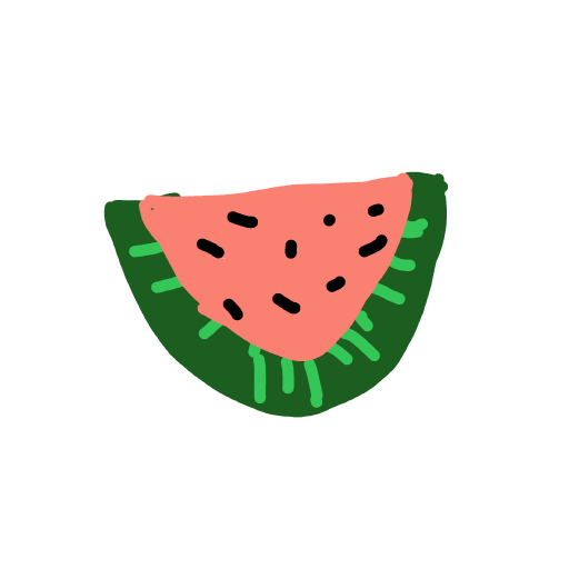 Watermelon drawing by keysofoblivion