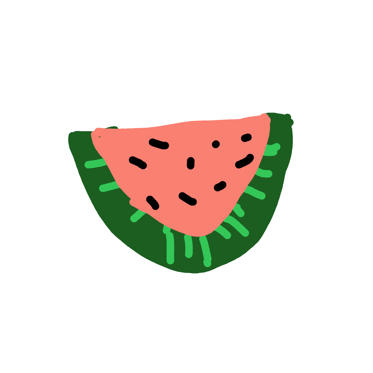 Watermelon drawing by keysofoblivion