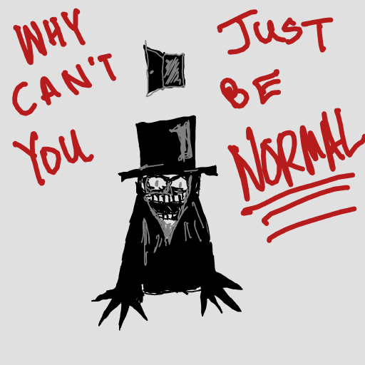 Babadook drawing by mike_eff