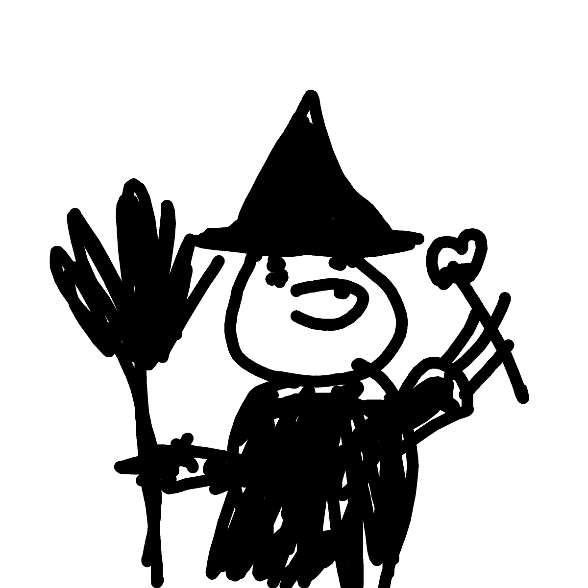 Witch drawing by motko