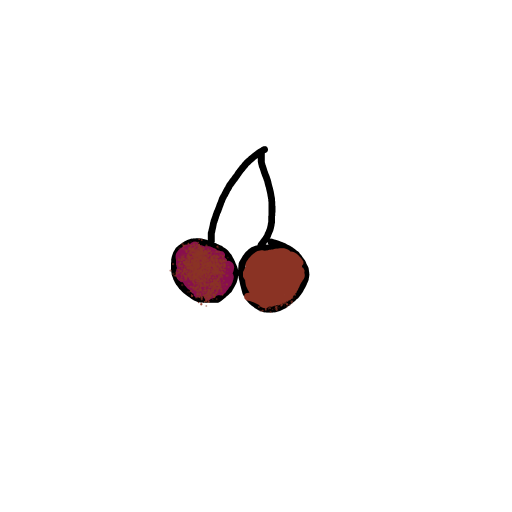 Cherry drawing by antonellamg