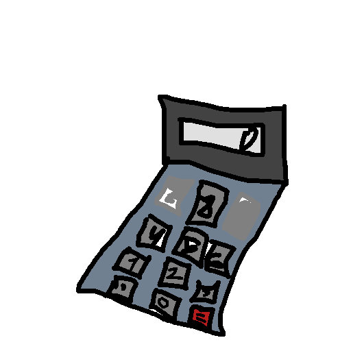 Calculator drawing by lucas