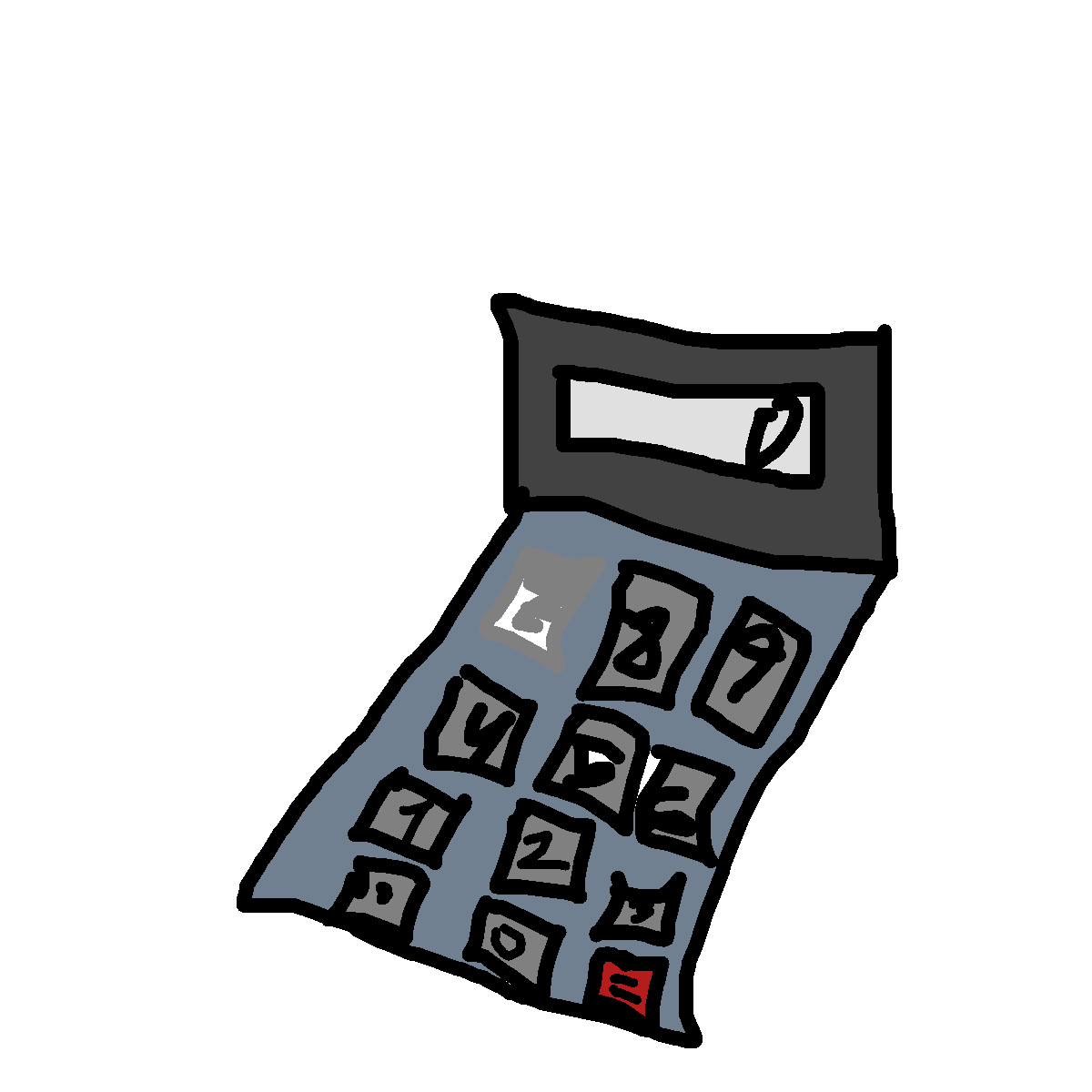 Calculator drawing by lucas