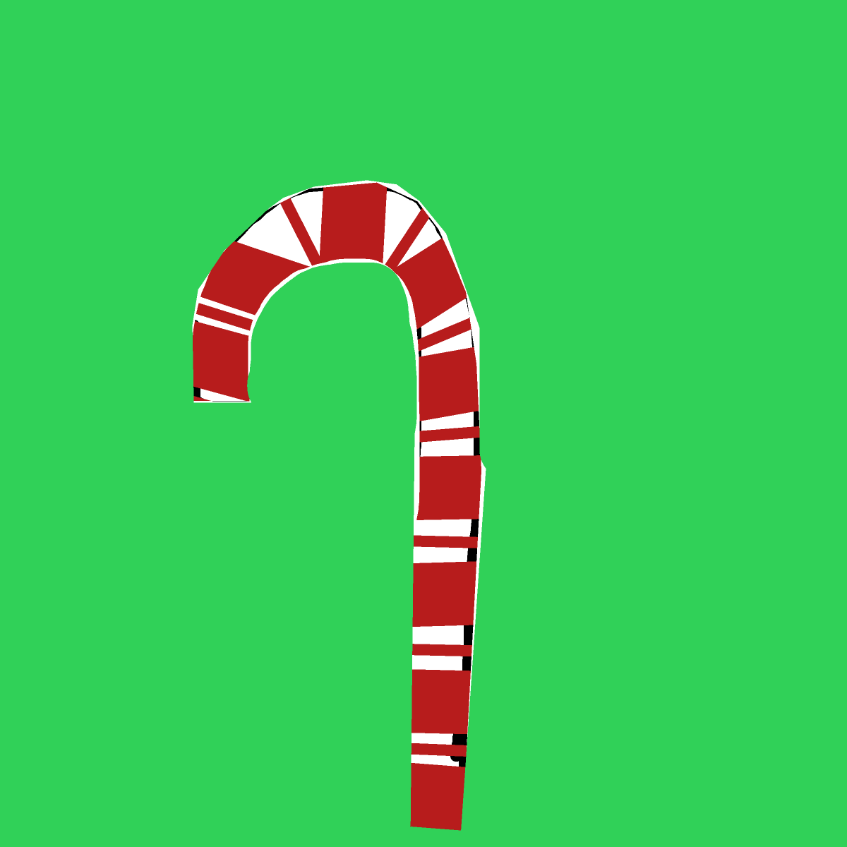 Candy Cane drawing by navy-fine-loom