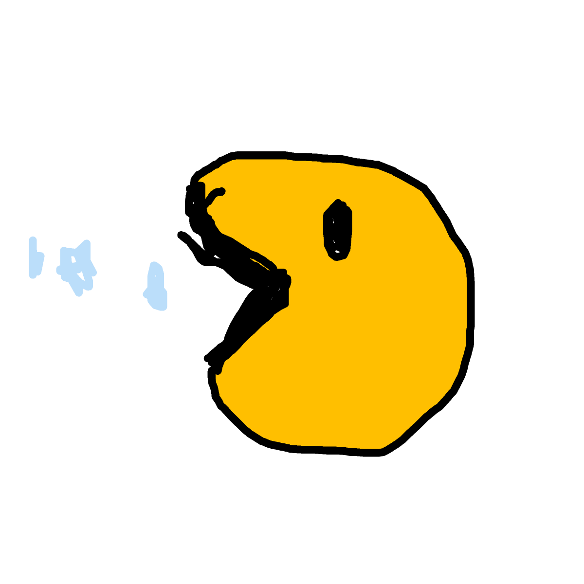 Pac-Man drawing by eleanor