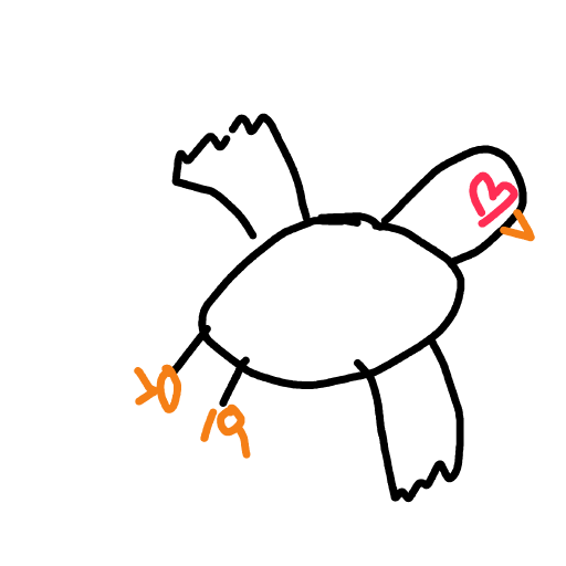 Lovebird drawing by lead-brave-loom