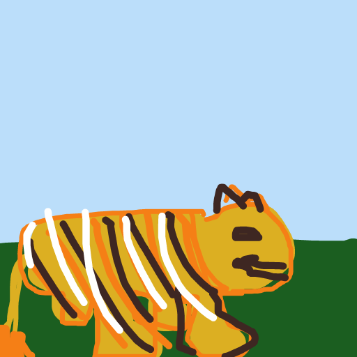 Tiger drawing by oxox