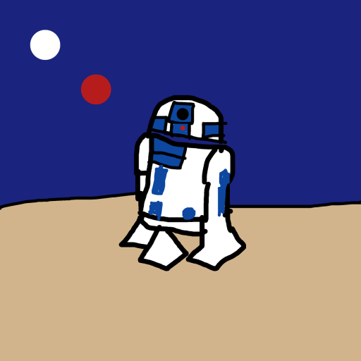R2-D2 drawing by draw-zeta-gate