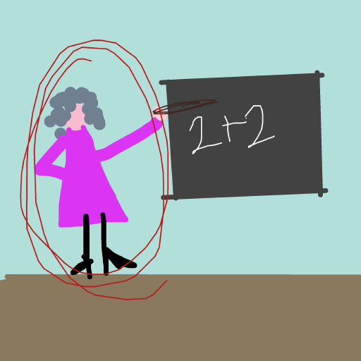 Teacher drawing by nice-draw-designer