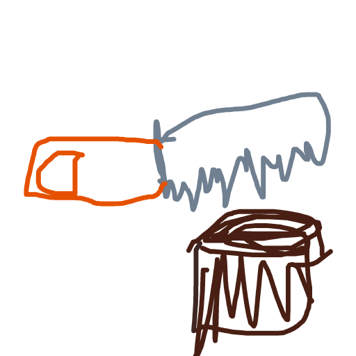 Chainsaw drawing by lead-pearl-camp