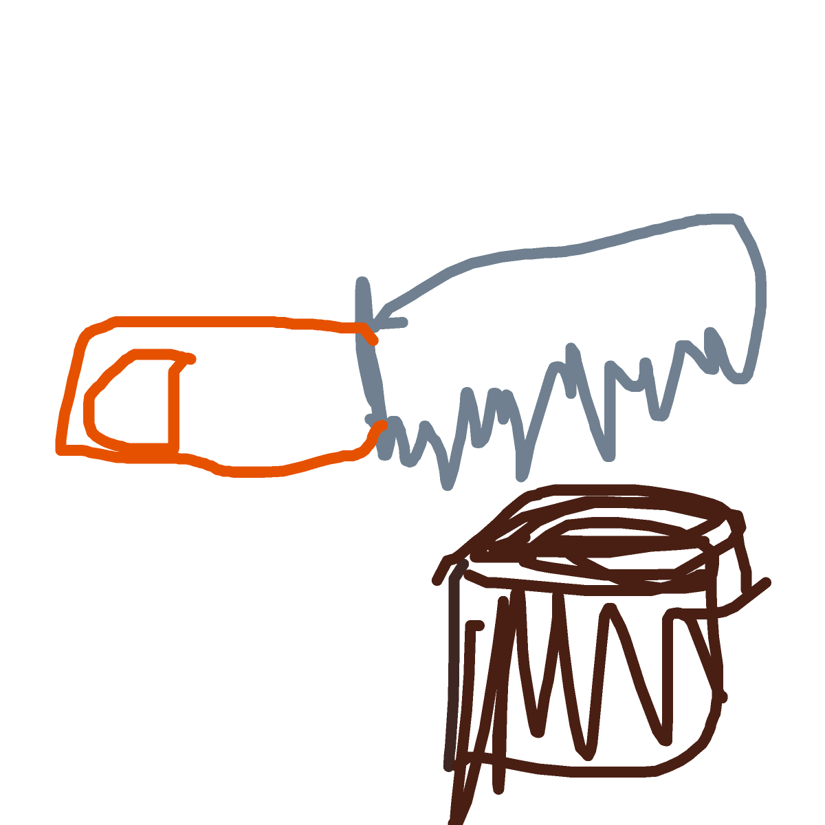 Chainsaw drawing by lead-pearl-camp
