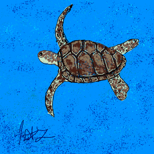 Sea Turtle drawing by tris - art _ wow
