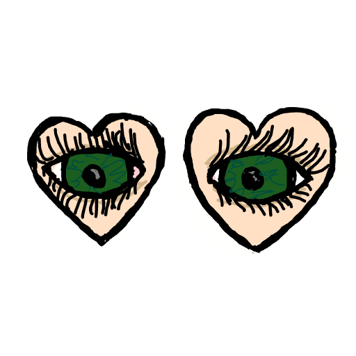 Heart Eyes drawing by moon-dark-chief
