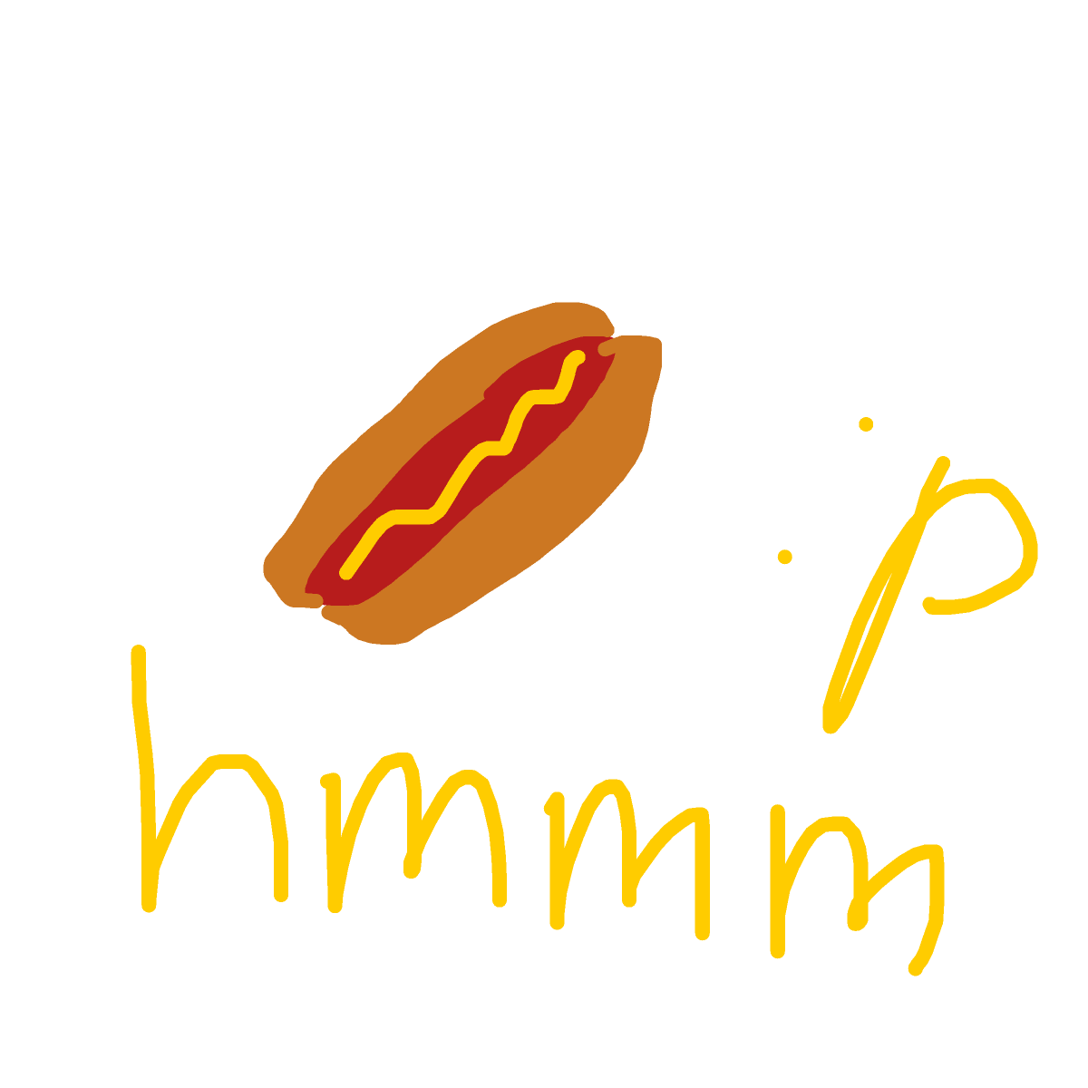 Hot Dog drawing by wendyyy