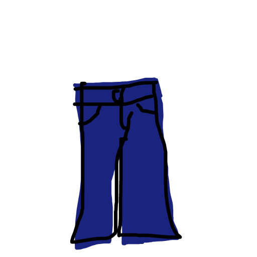 Jeans drawing by cecedessinepas