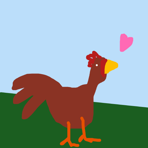 Chicken drawing by nice-draw-designer
