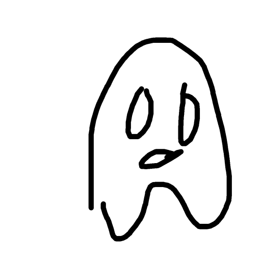 Ghost drawing by newbie-tryin