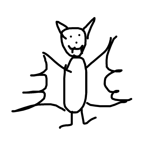 Bat drawing by maite