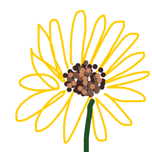 Sunflower drawing by jester