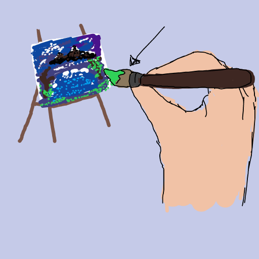 Paintbrush drawing by tris - art _ wow