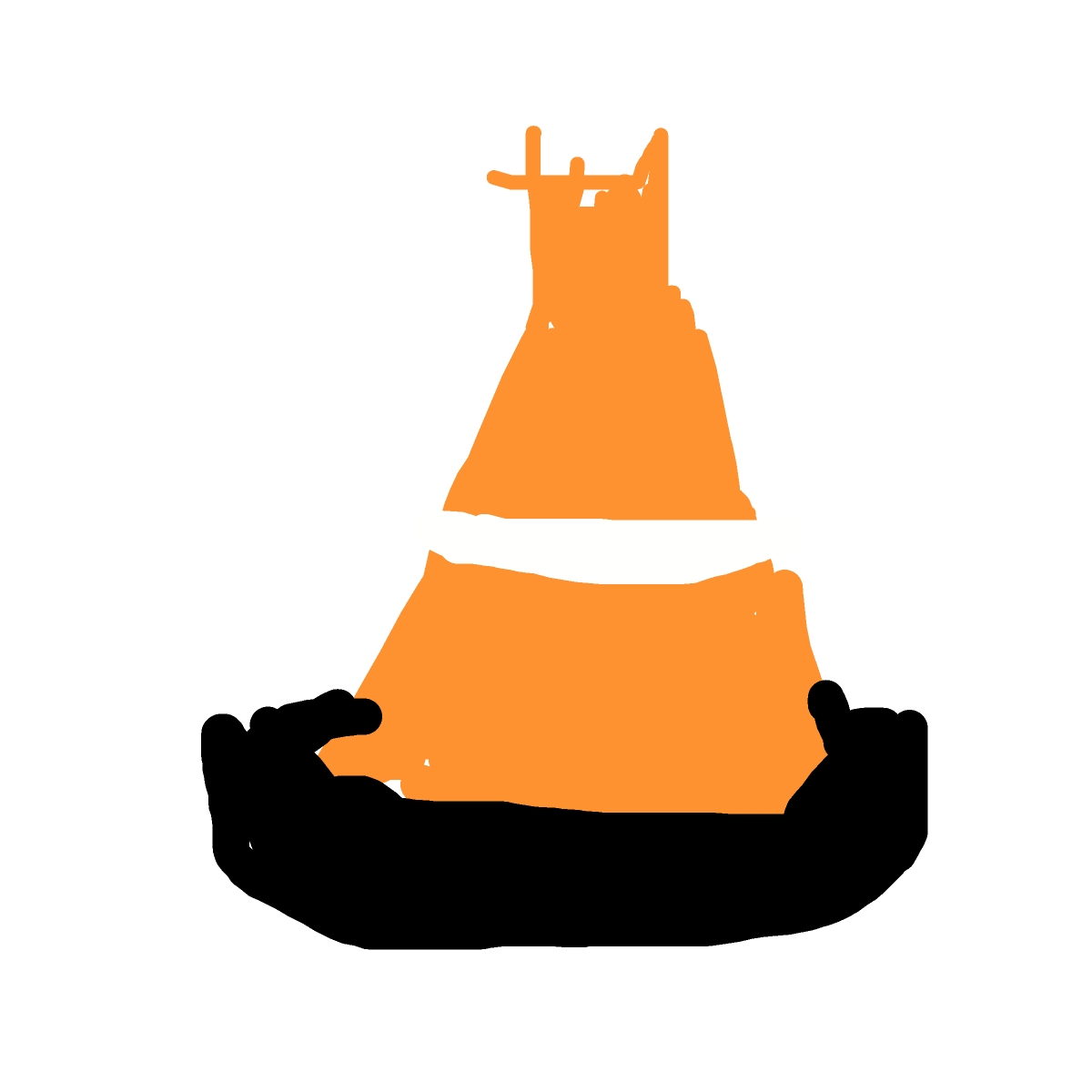 Traffic Cone drawing by troy