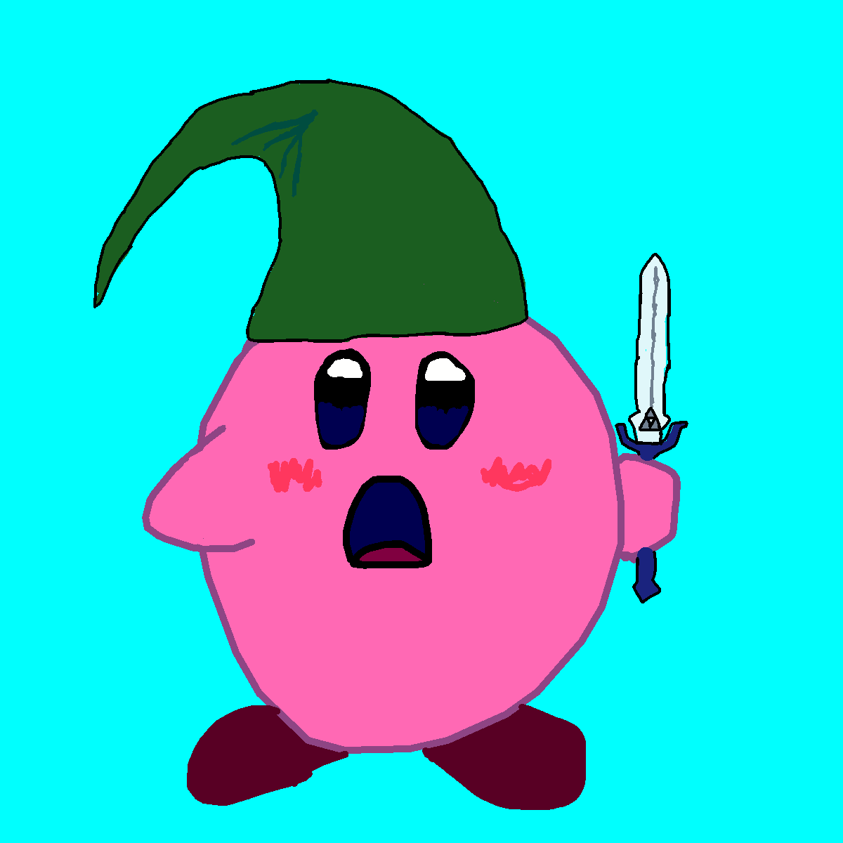 Kirby drawing by pancakes palette