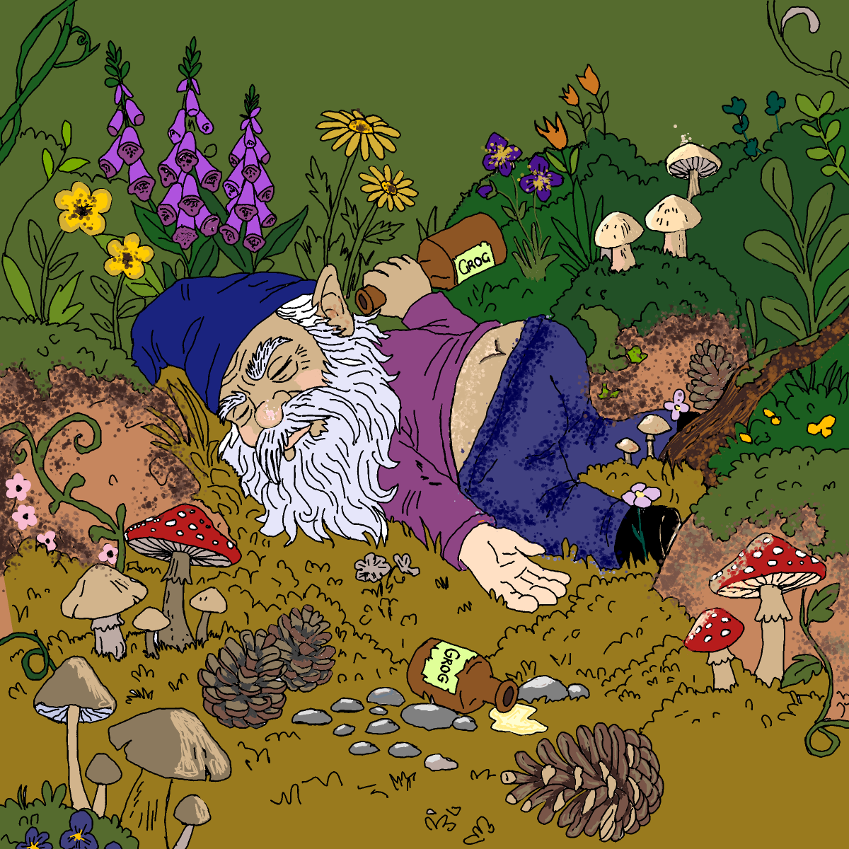 Dwarf drawing by Bridgitte