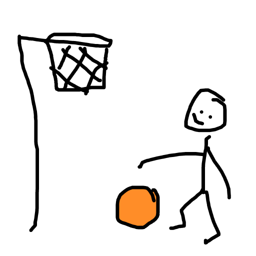 Basketball drawing by jopotihnik