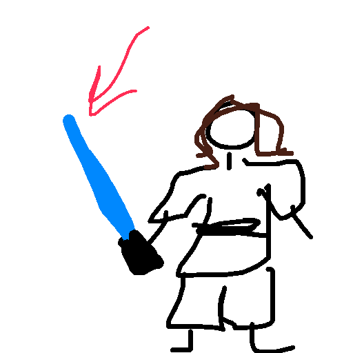 Lightsaber drawing by kboyce
