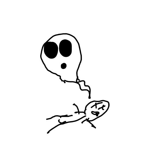 Ghost drawing by Shew
