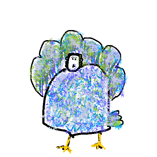 Peacock drawing by color-olive-web