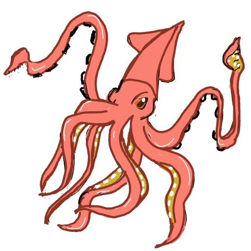 Squid drawing by manders