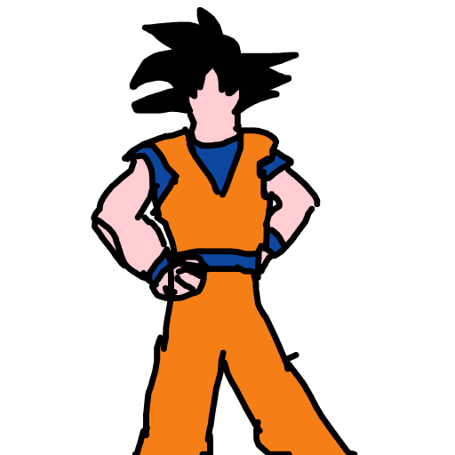 Goku drawing by pompousfish