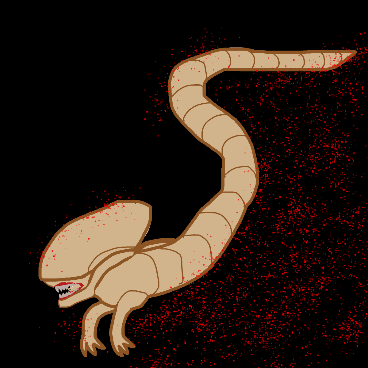 Chestburster drawing by jashezilla