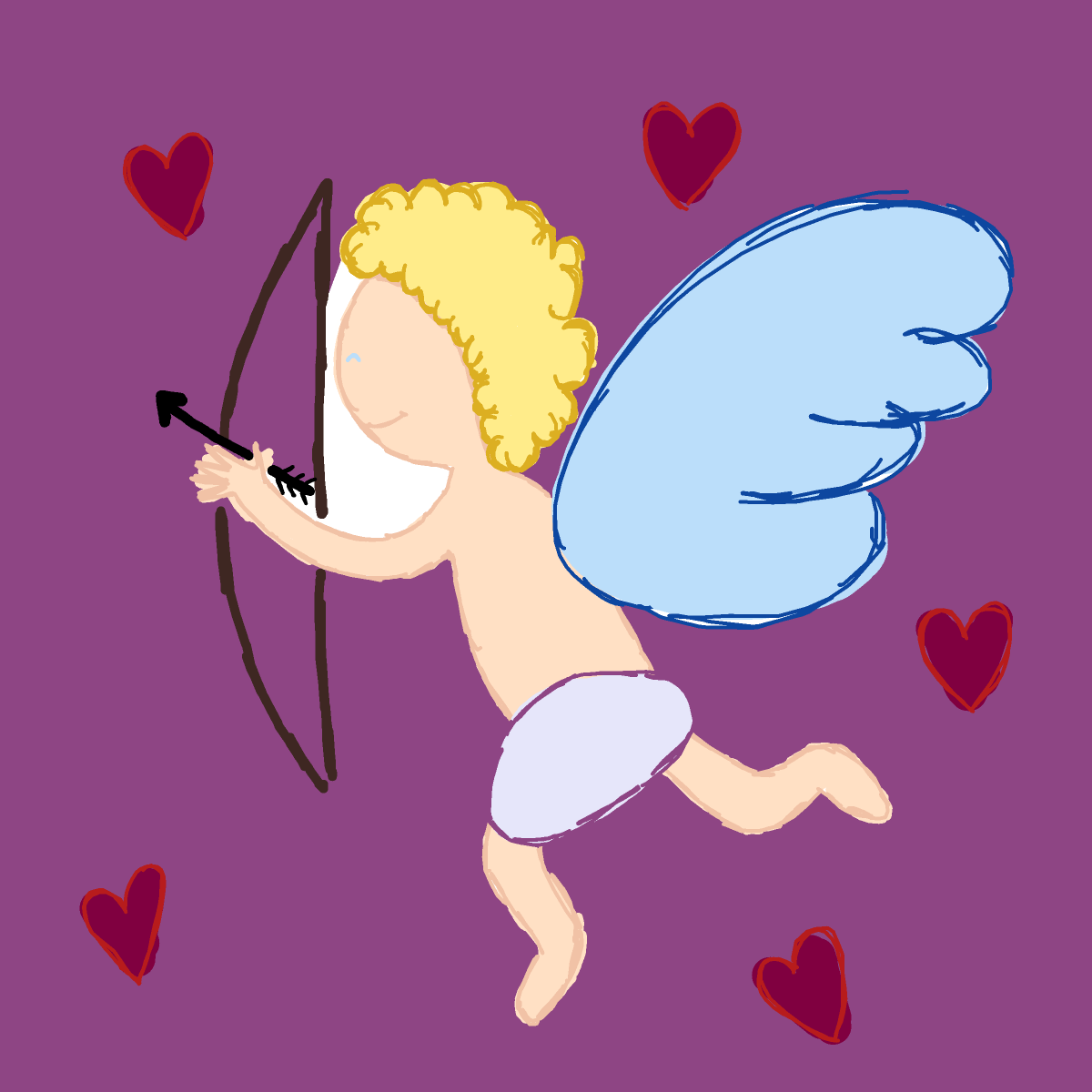 Cupid drawing by marimou