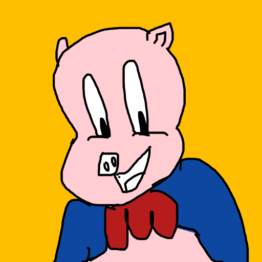 Porky Pig drawing by johnny boy