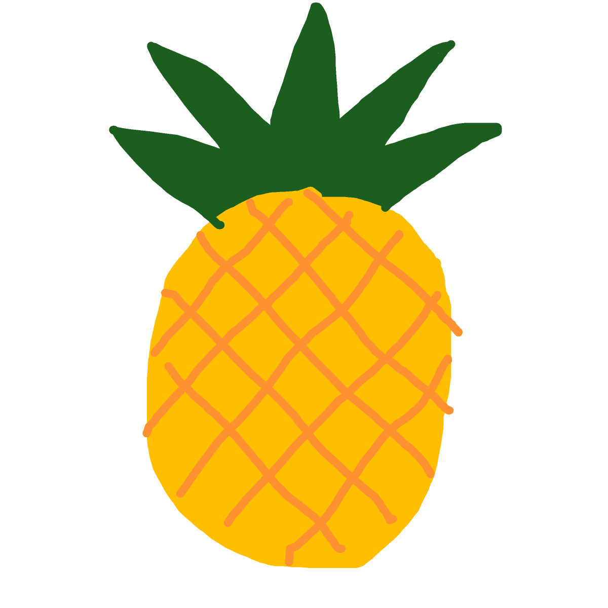 Pineapple drawing by kikiluvs