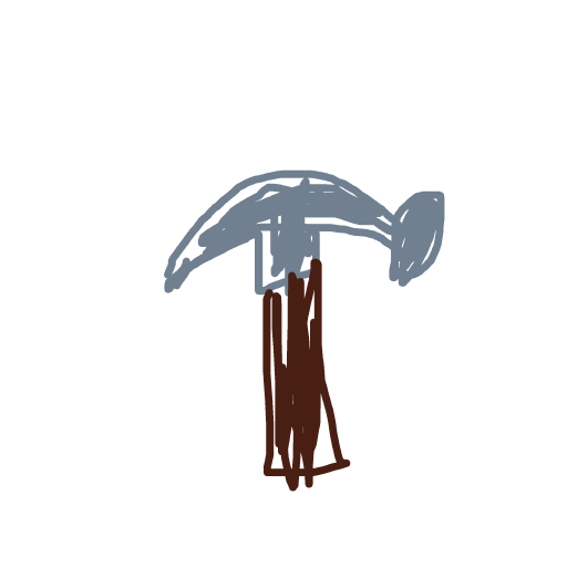 Hammer drawing by ivory-teal-builder
