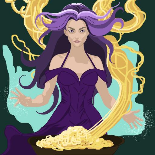 Pasta drawing by firecracker