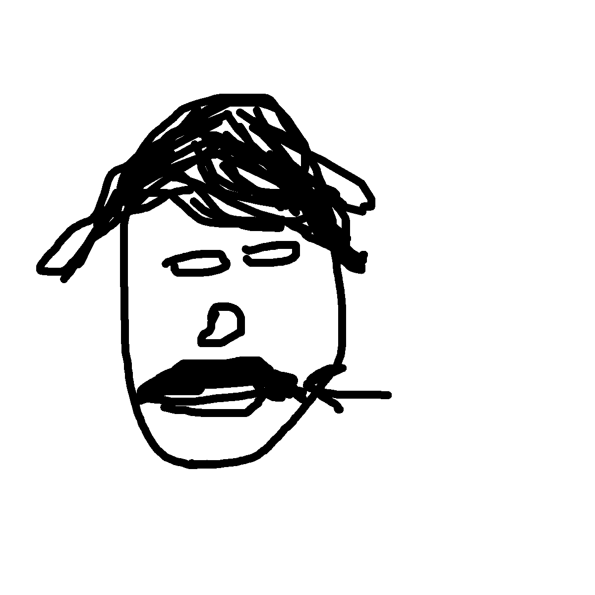 Mustache drawing by mikestam195
