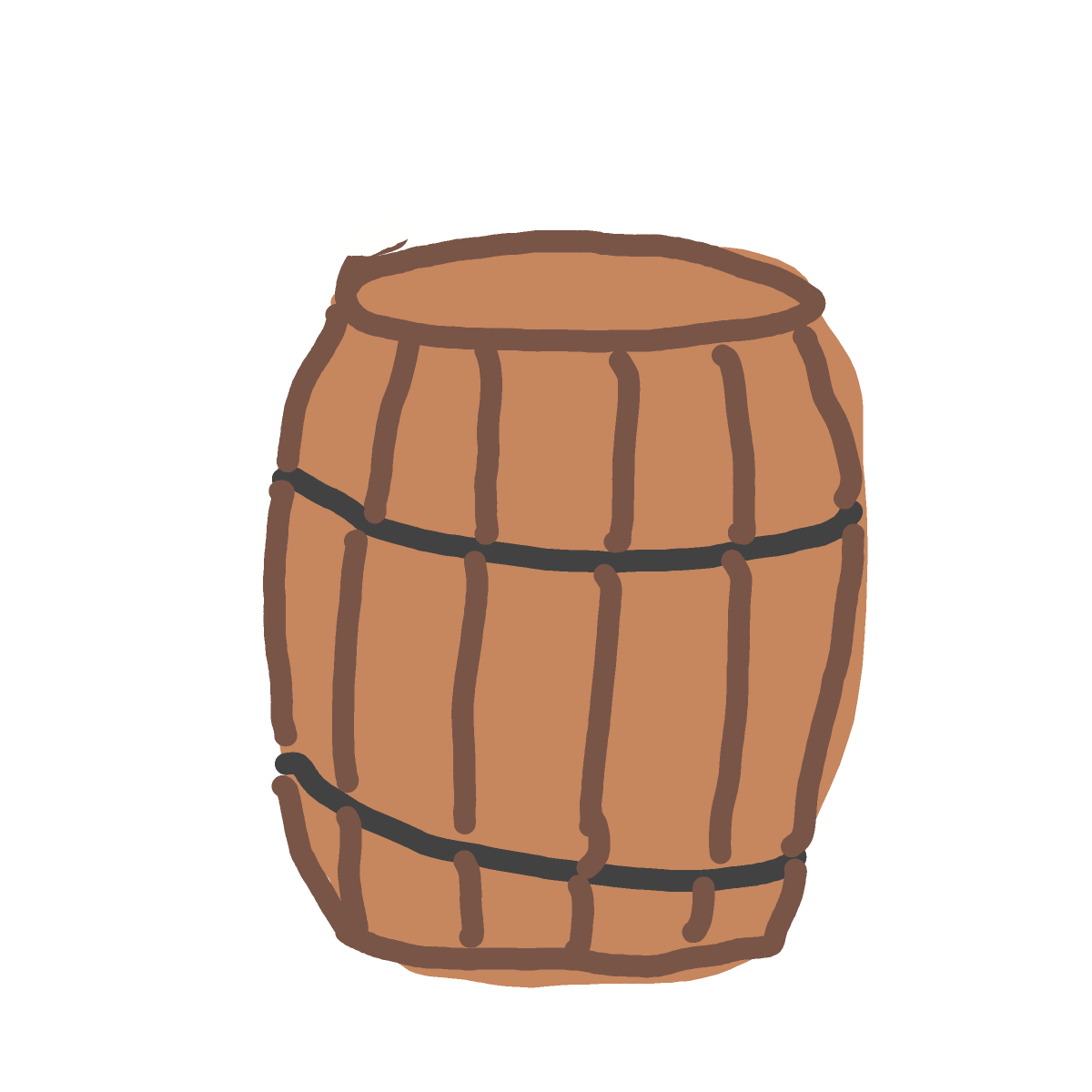 Barrel drawing by Guardianoflives