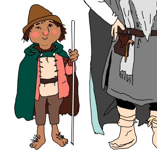 Hobbit drawing by Guardianoflives