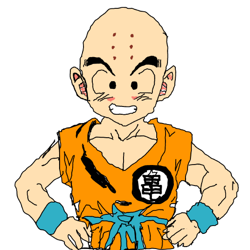 Krillin drawing by xxforbiddenfaexx